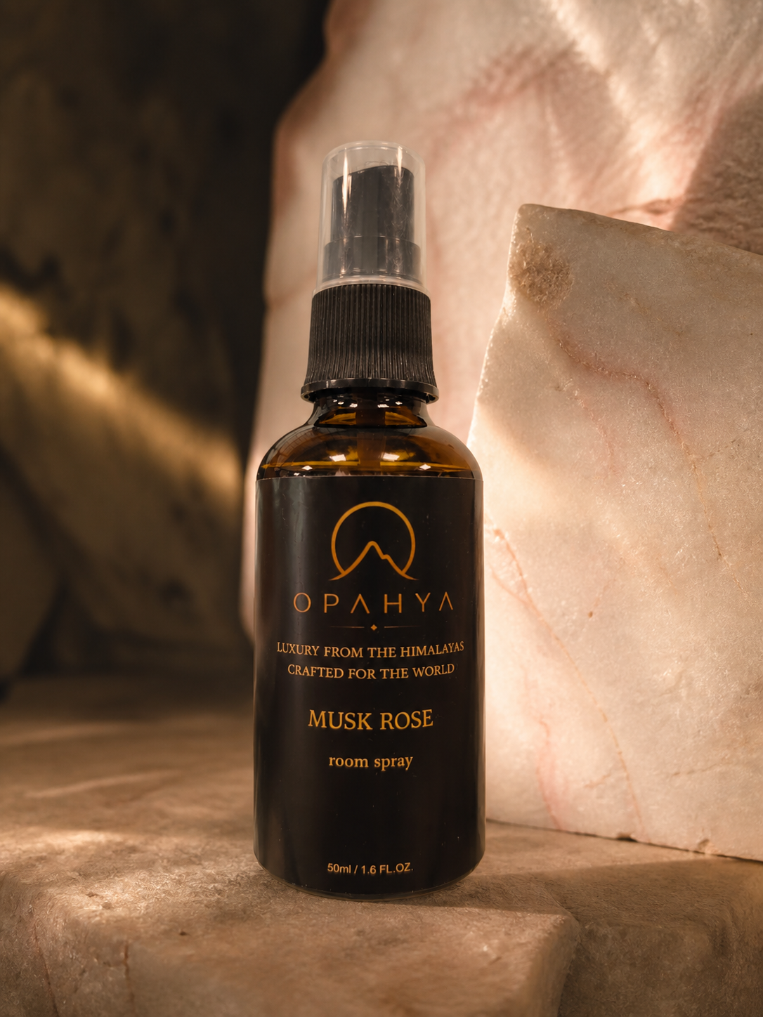Opahya Musk Rose 50 ml room spray bottle